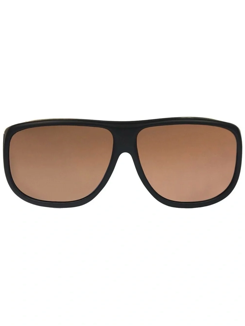 JONATHAN PAUL Polarized XL Sunglasses Fitovers Aviator Black Amber